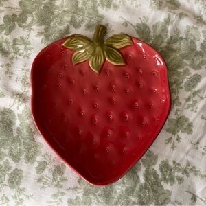Ceramic Strawberry Plate